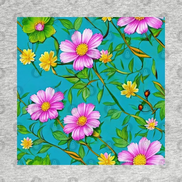 Floral pattern background by Russell102